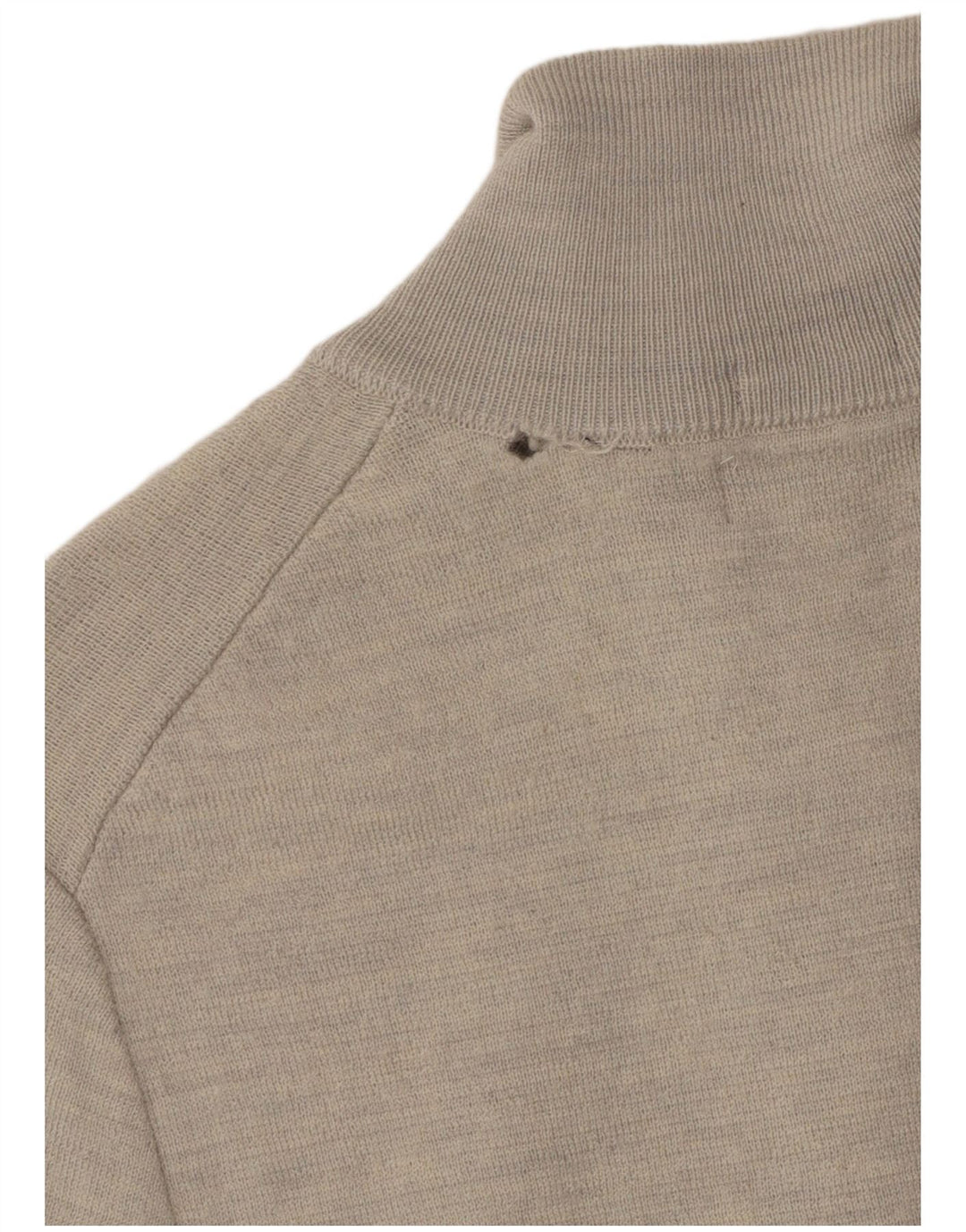 SUPERDRY Pull col zippé pour homme XS Gris Laine