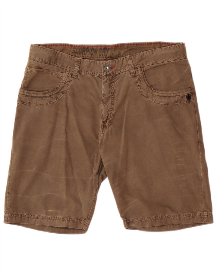 Scorpion Bay Short décontracté régulier pour homme W33 en coton marron moyen