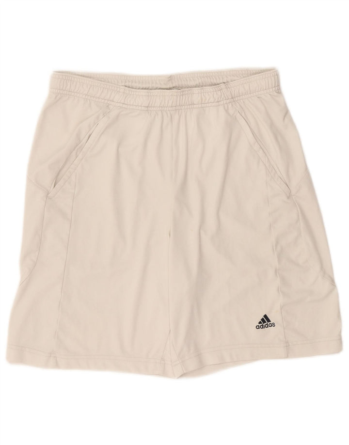 Adidas Short de sport Clima 365 pour homme Petit Blanc Polyester