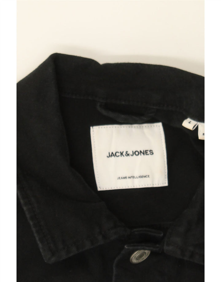 JACK & JONES Boys Denim Jacket 13-14 Years Large Black Cotton Vintage Jack & Jones and Second-Hand Jack & Jones from Messina Hembry 