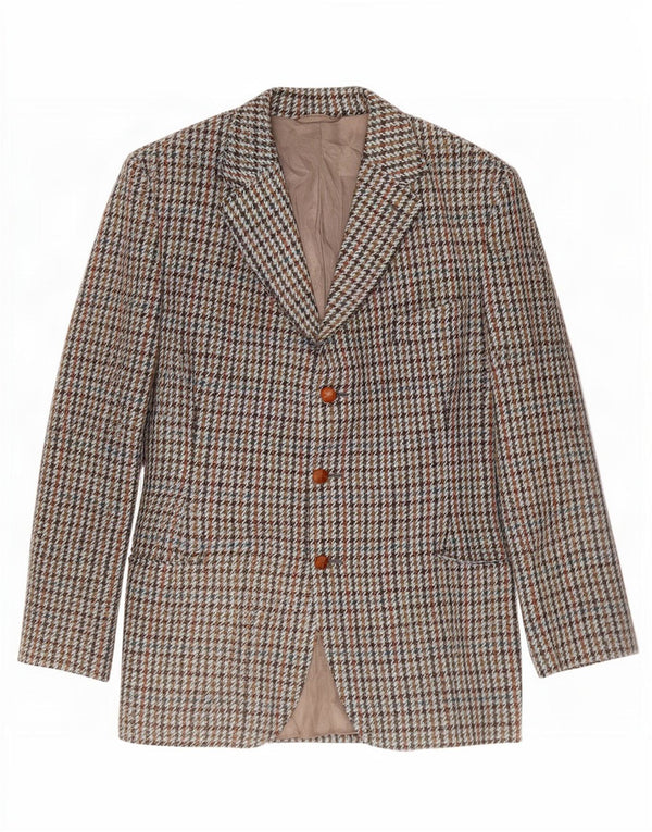 Dunn &Co Veste Blazer Harris Tweed Homme UK 40 Large Multicolore