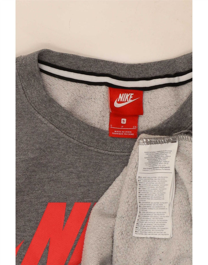 Nike Sweat-shirt graphique pour homme en coton color block Gris Taille S