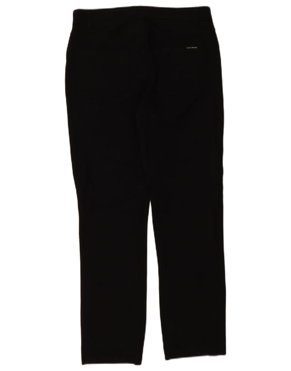 Dkny Pantalon Slim Casual Femme Moyen W30 L28 Noir Viscose