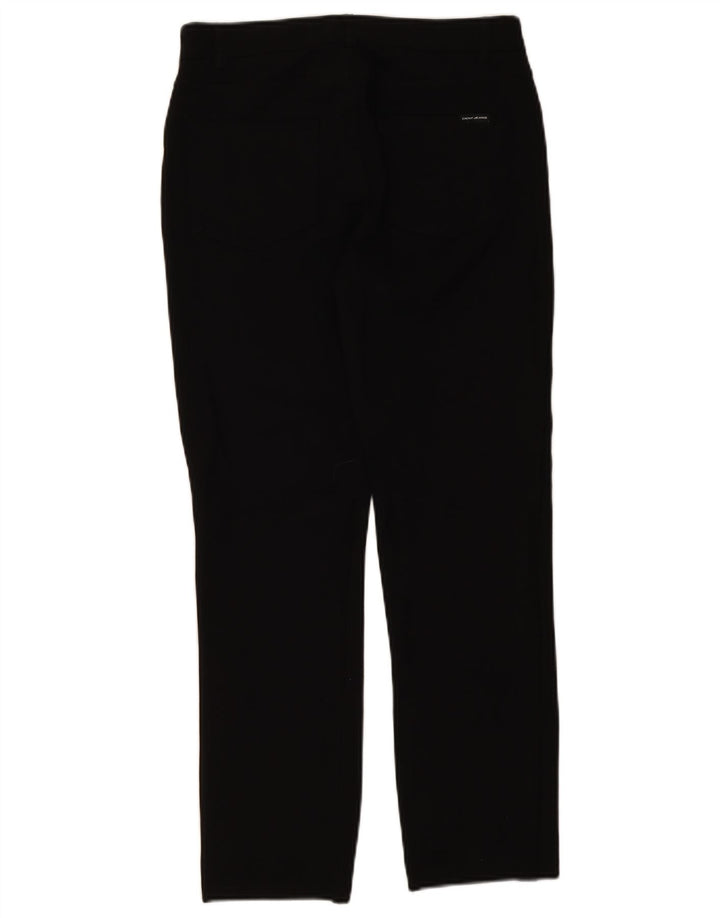 Dkny Pantalon Slim Casual Femme Moyen W30 L28 Noir Viscose