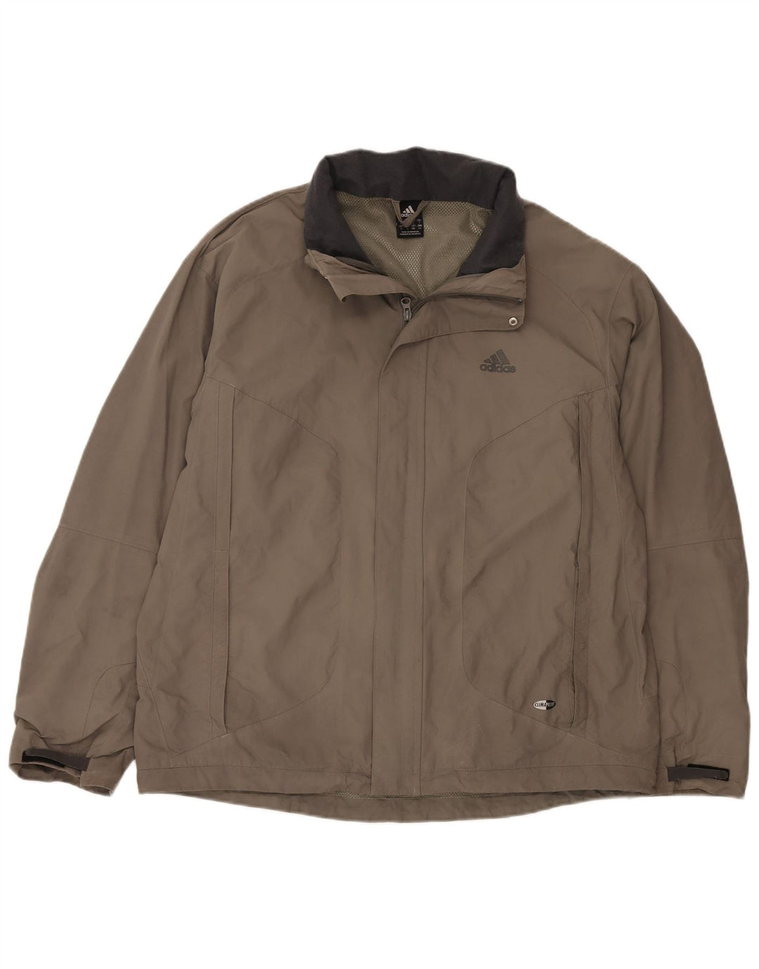 Adidas Veste de pluie pour homme UK 40 Large Kaki Nylon