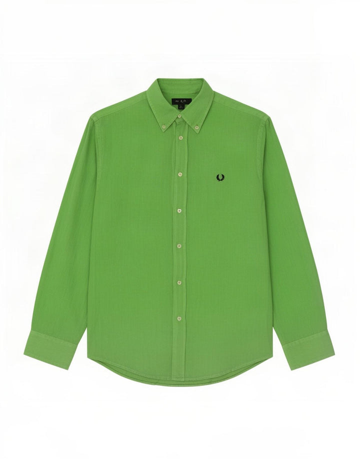 Fred Perry Chemise Homme Grand Lin Vert