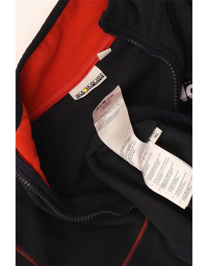 Napapijri Veste Polaire Graphique Garçon 13-14 ans Noir Polyester