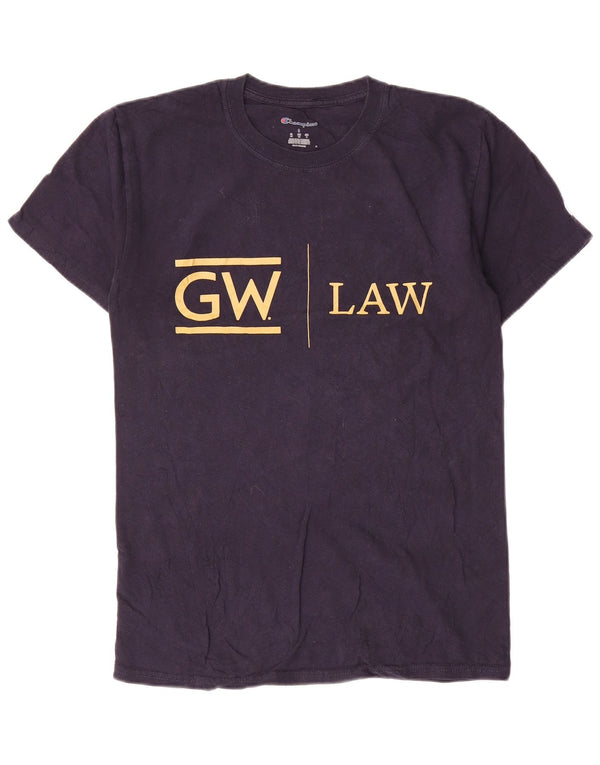 Champion T-Shirt Graphique George Washington Homme Petit Bleu Marine Coton