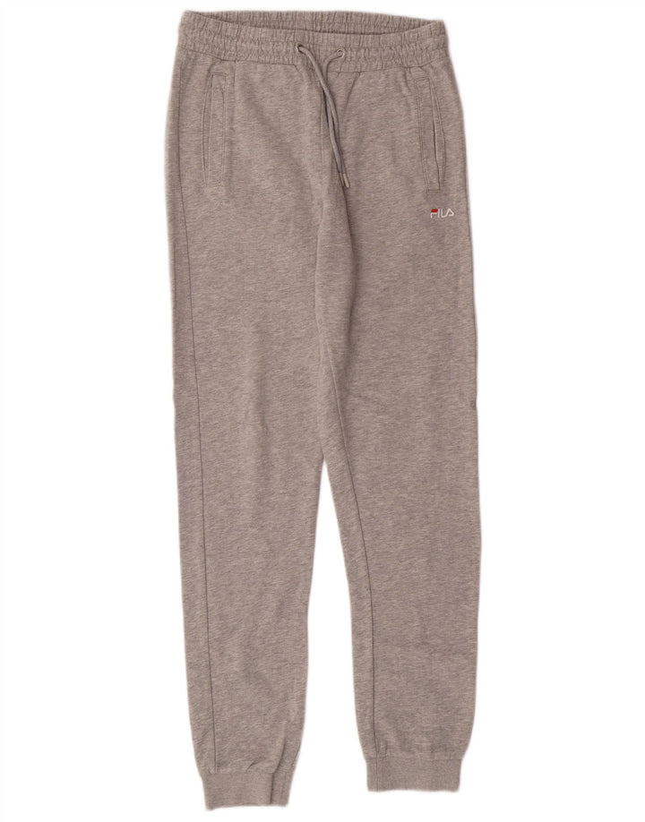 FILA Pantalon de survêtement pour homme en coton gris Small