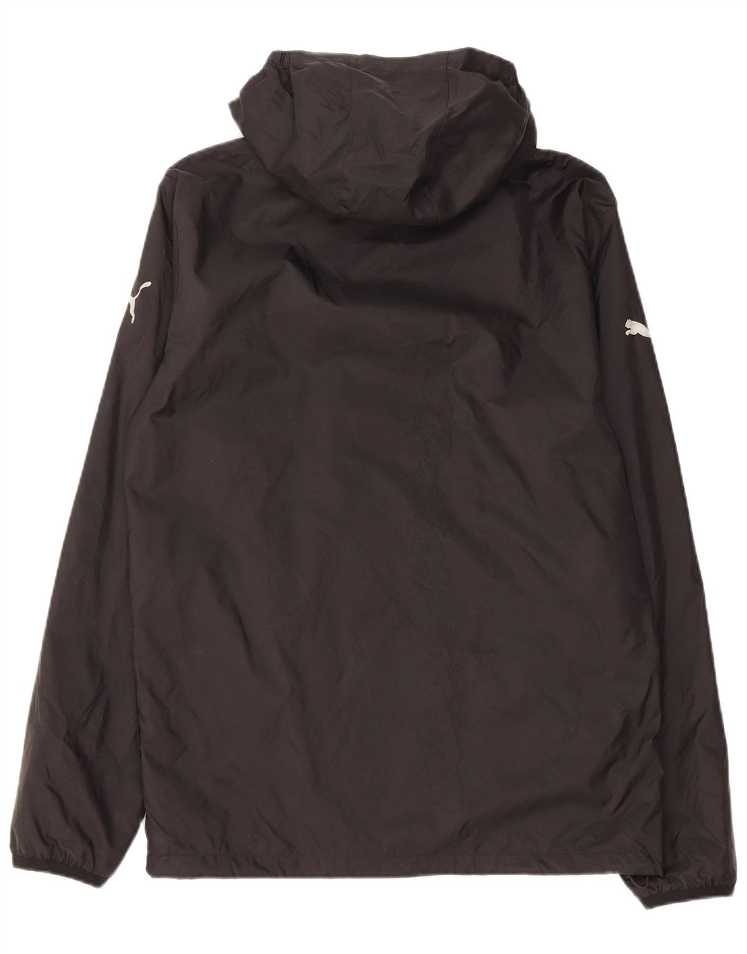 PUMA Veste de pluie à capuche pour homme UK 38 Medium Noir Nylon