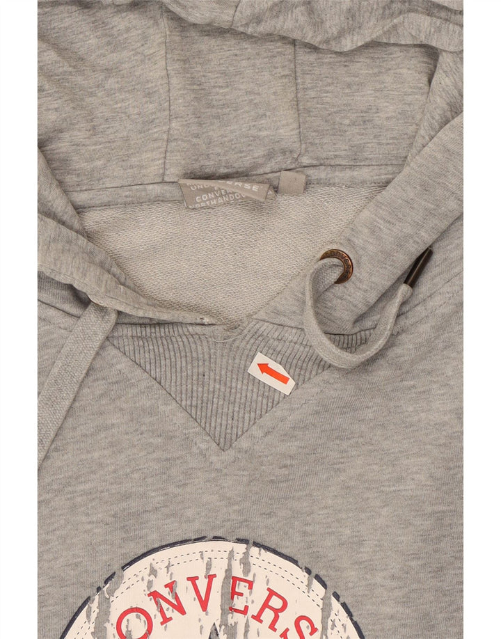 Converse Pull à capuche graphique XL pour homme Gris chiné