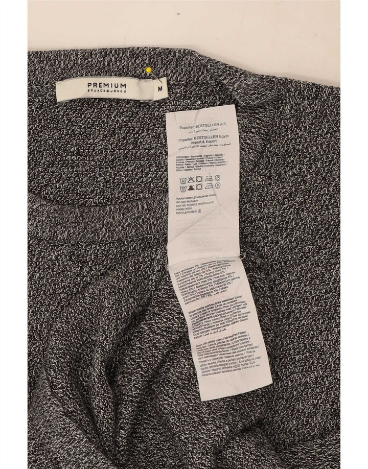 Jack & Jones Pull Col Rond Homme Gris Moyen Moucheté Coton