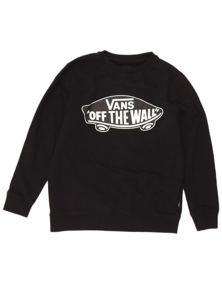 Vans Sweat-shirt graphique pour garçon 8-9 ans Petit noir en coton