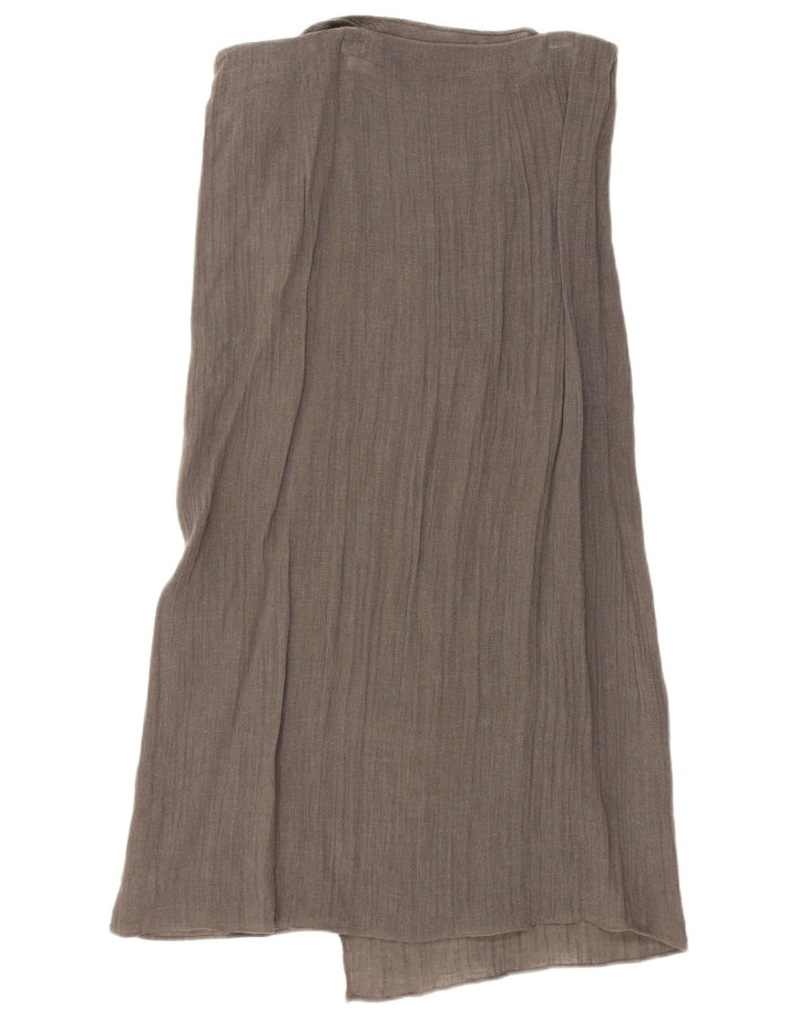 Jupe portefeuille Zara Femme Small W26 Gris