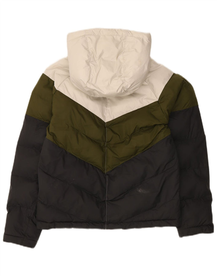NIKE Veste matelassée à capuche pour garçon 12-13 ans Large Multicolore Colourblock