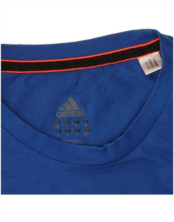 Adidas T-Shirt Graphique Homme Bleu Moyen