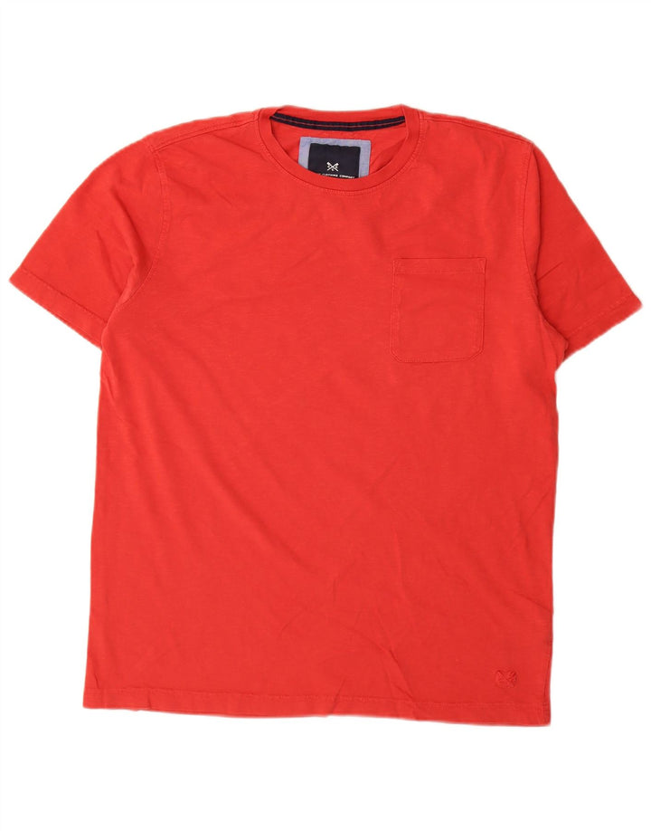 CREW CLOTHING T-Shirt Homme Haut Rouge Moyen Coton