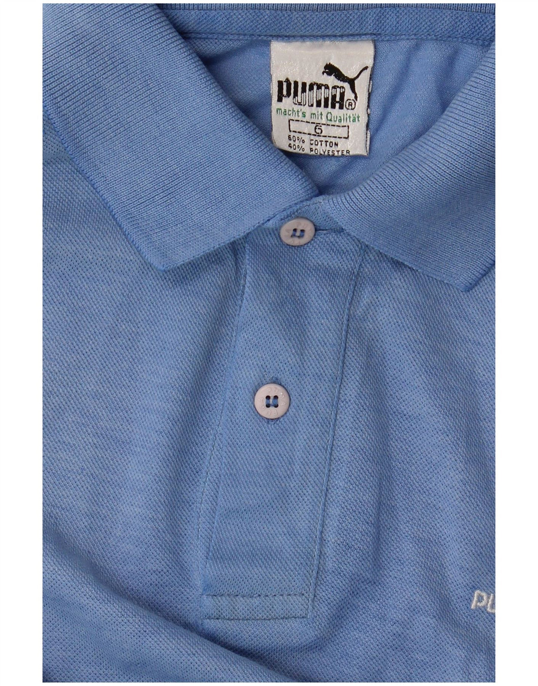 PUMA Polo Homme Bleu Moyen Coton