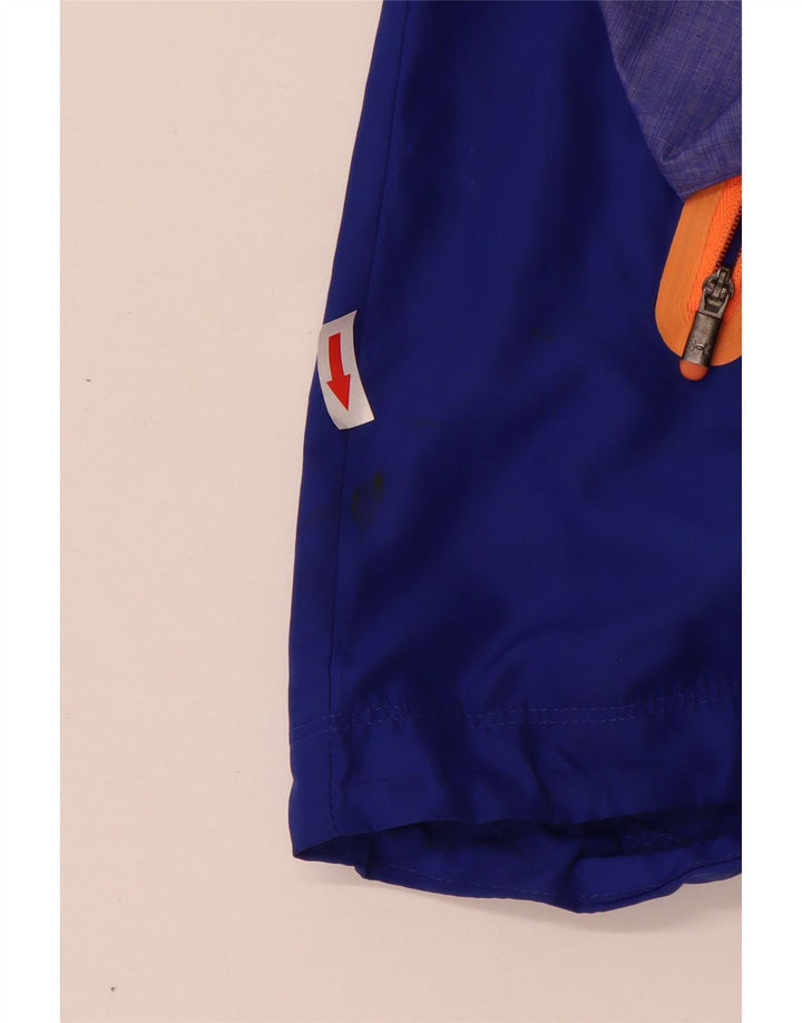 Under Armour Veste de pluie à capuche pour femme UK 10 Small Bleu Colorblock