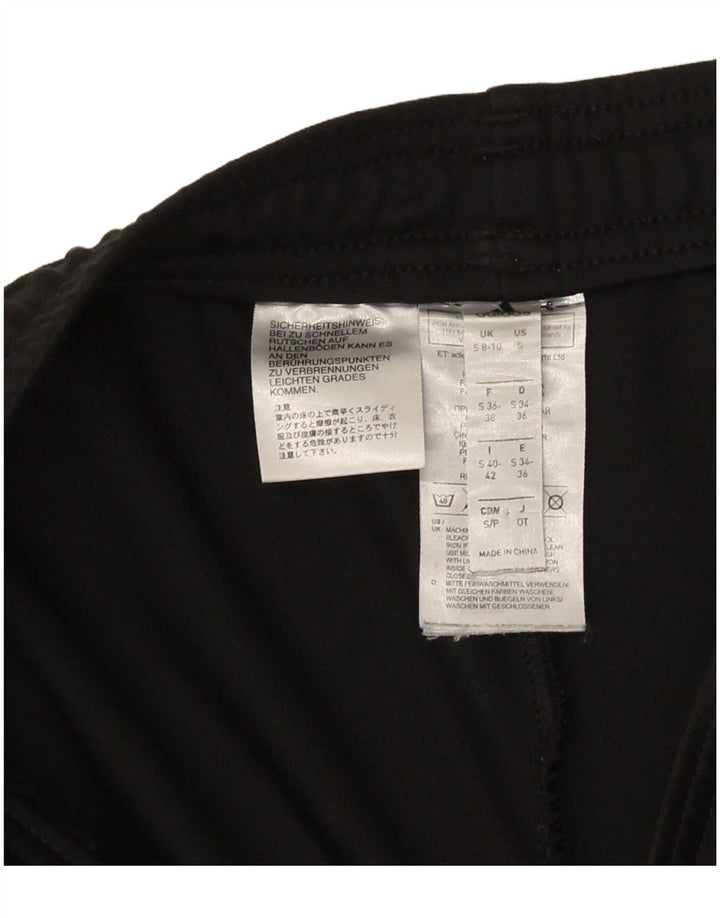 Adidas Pantalon de survêtement pour femme UK 8/10 Small Noir Polyester