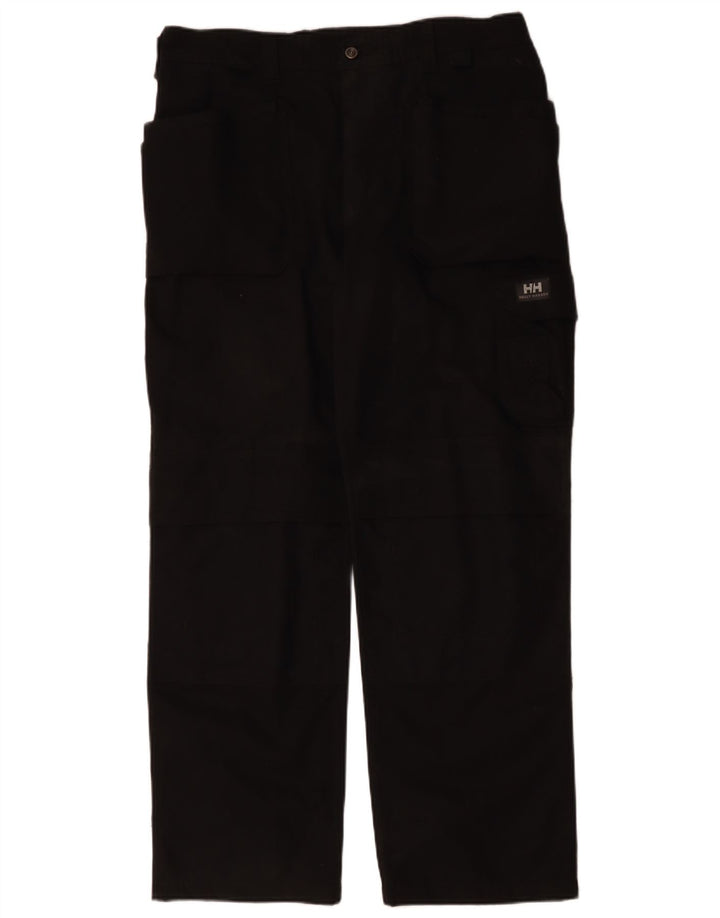 HELLY HANSEN Pantalon Cargo Droit Homme W38 L33 Noir Coton