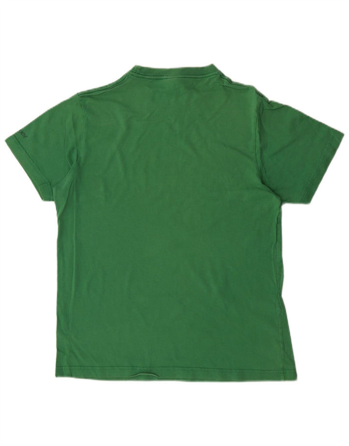 Hurley T-Shirt Graphique Homme Vert Moyen Coton