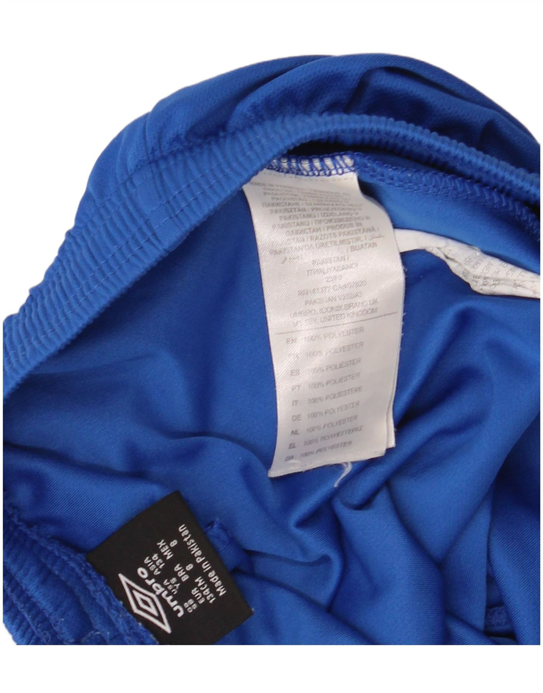 UMBRO Short de sport garçon 8-9 ans petit bleu polyester