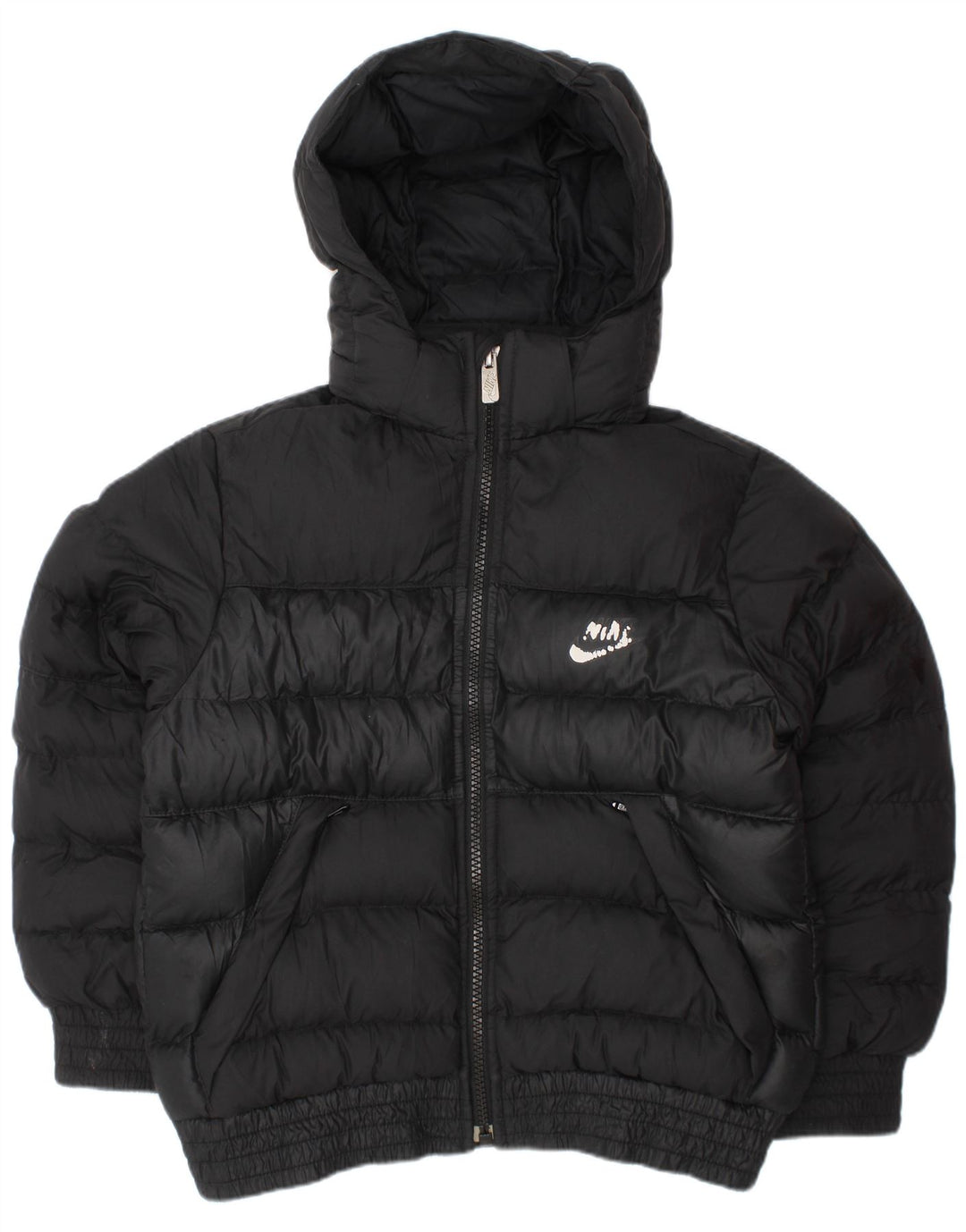NIKE Veste matelassée à capuche pour garçon 5-6 ans Polyester noir moyen