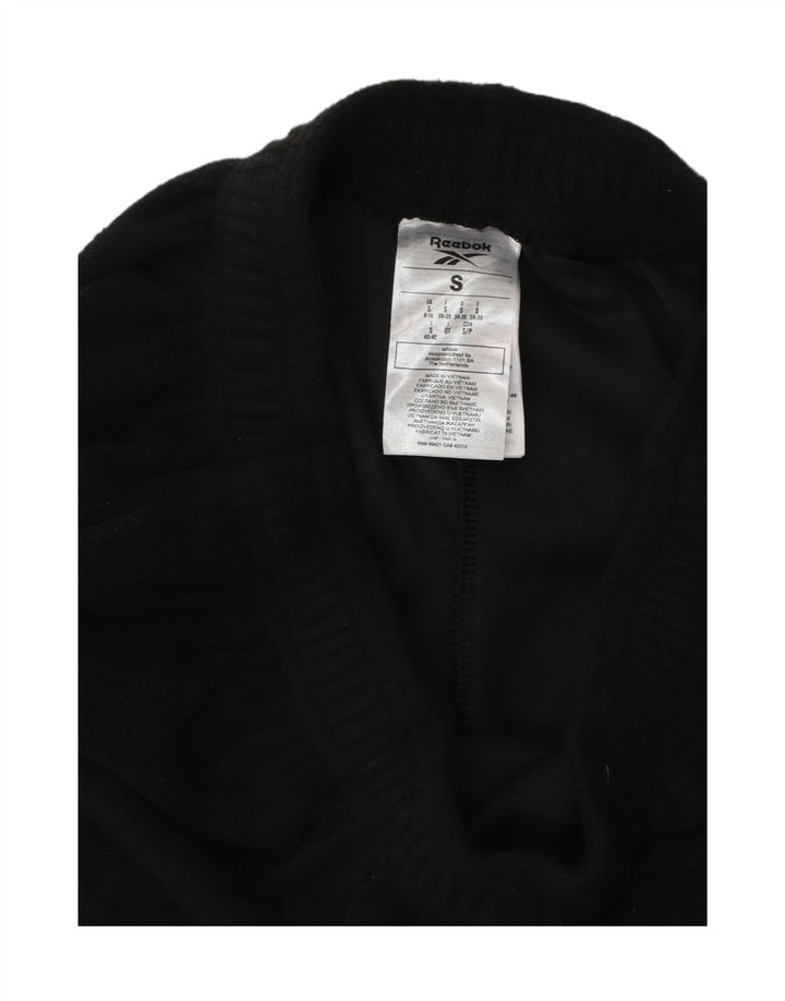 REEBOK Pantalon de survêtement pour femme Joggers UK 8/10 Petit Noir Polyester