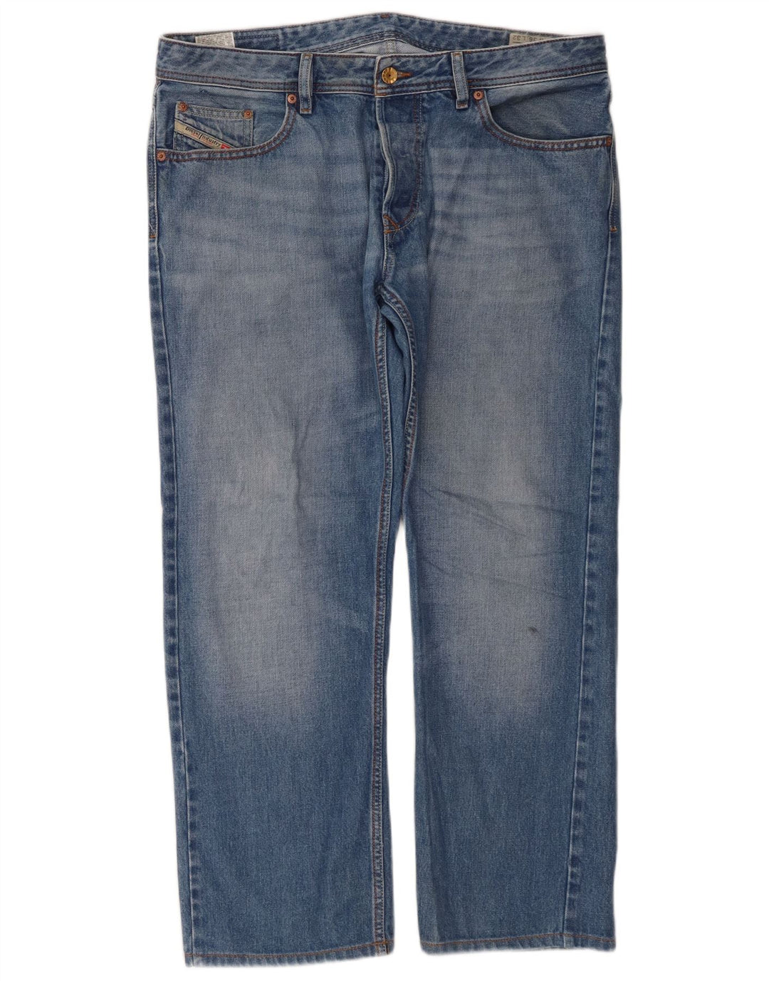 Diesel Jean Larkee Boxy Droit Homme W36 L28 Bleu Coton