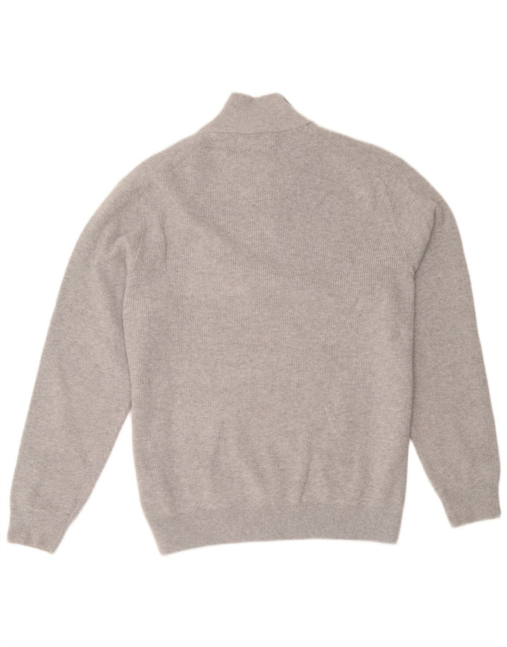Marks & Spencer Pull col zippé pour homme XL Gris Coton
