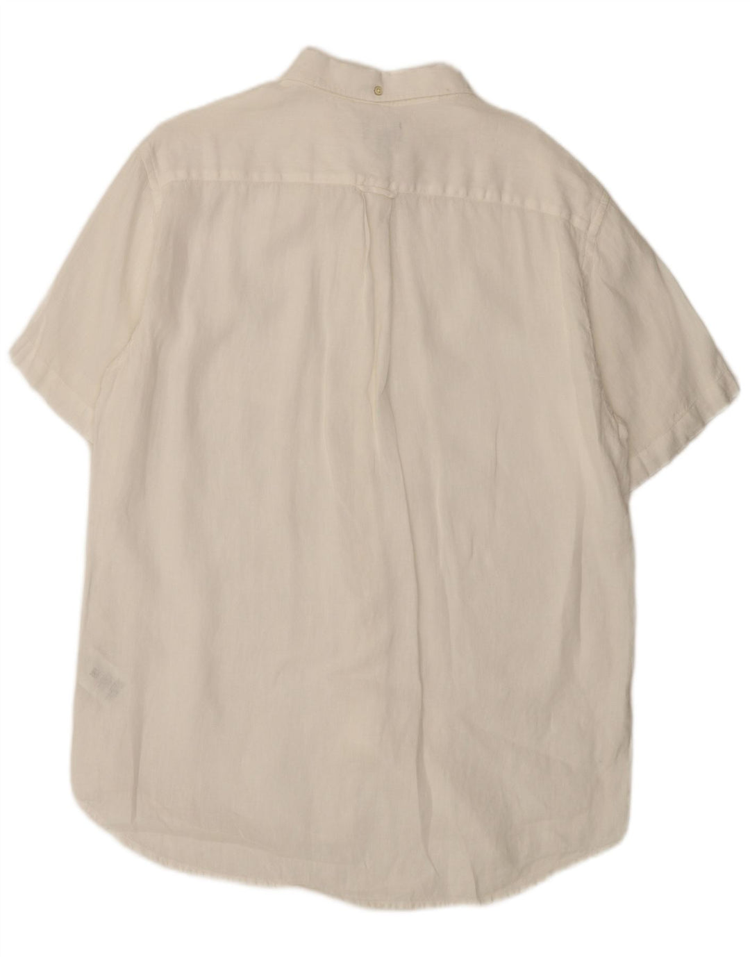 Gant Chemise à manches courtes Regular Fit XL en lin blanc pour homme