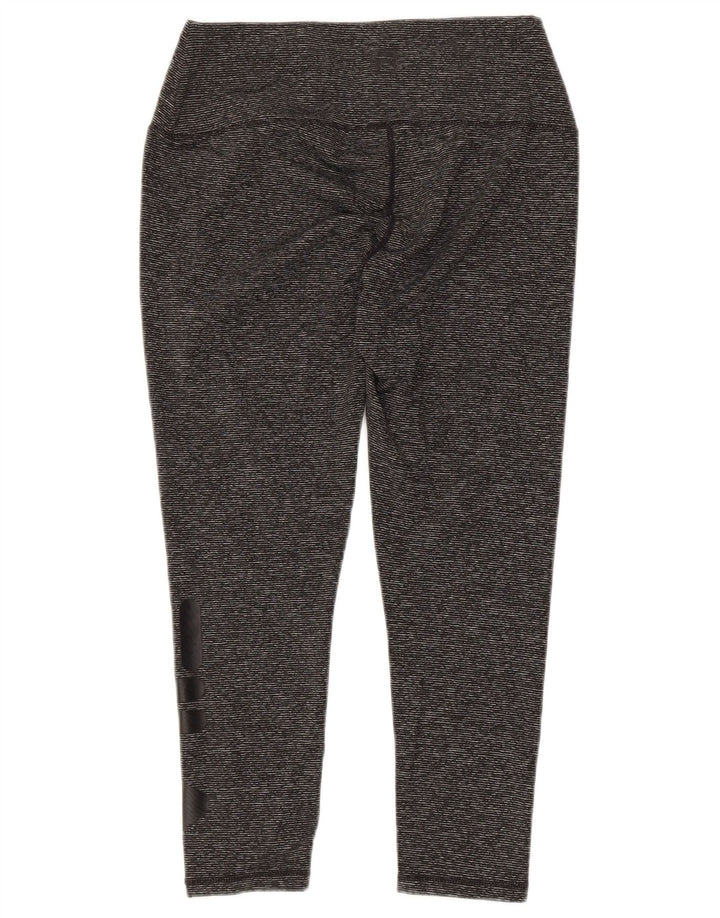 FILA Legging Capri graphique pour femme UK 10 petit gris à fines rayures en polyester