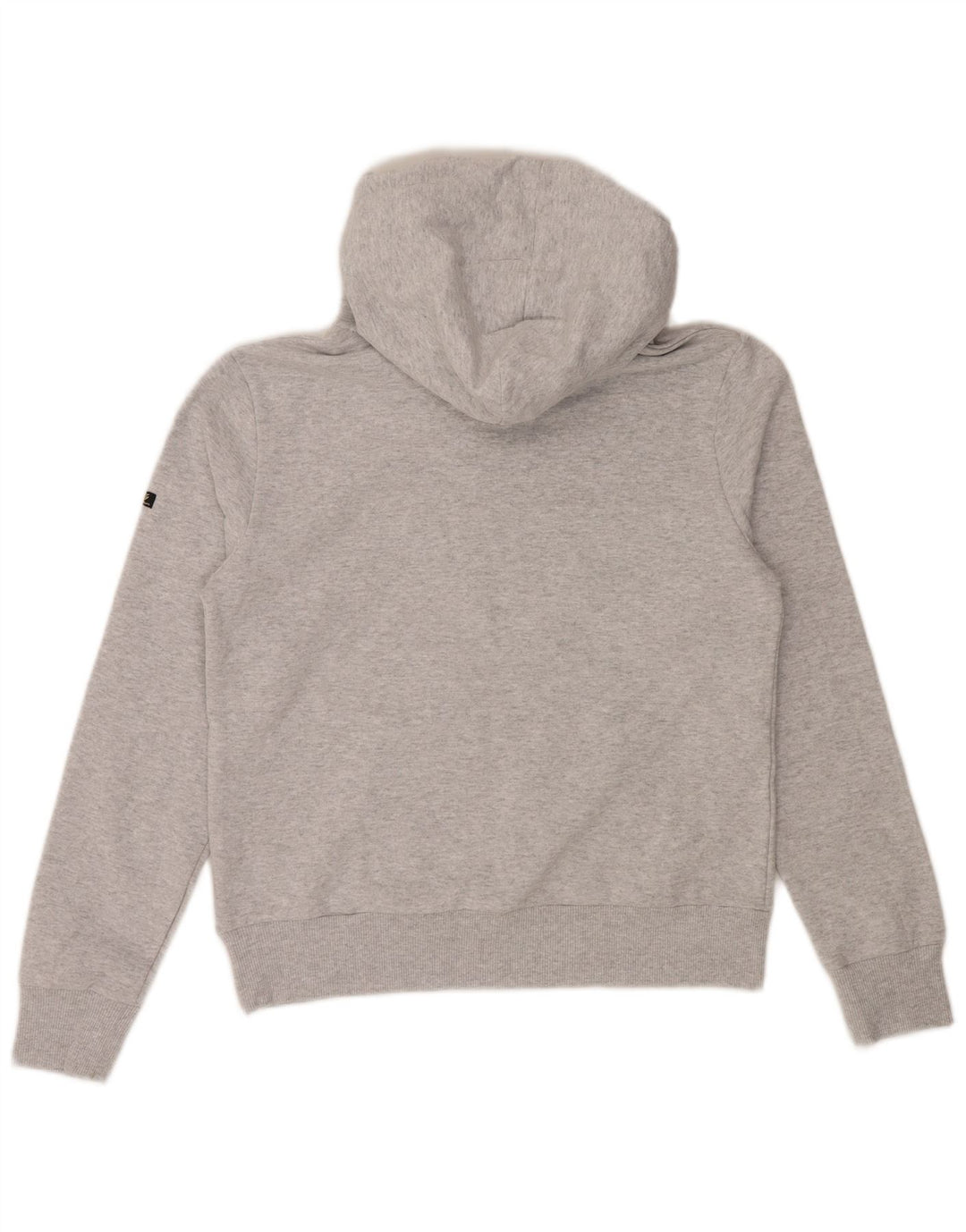 SUPERDRY Pull à capuche graphique pour femme UK 12 Gris moyen Coton