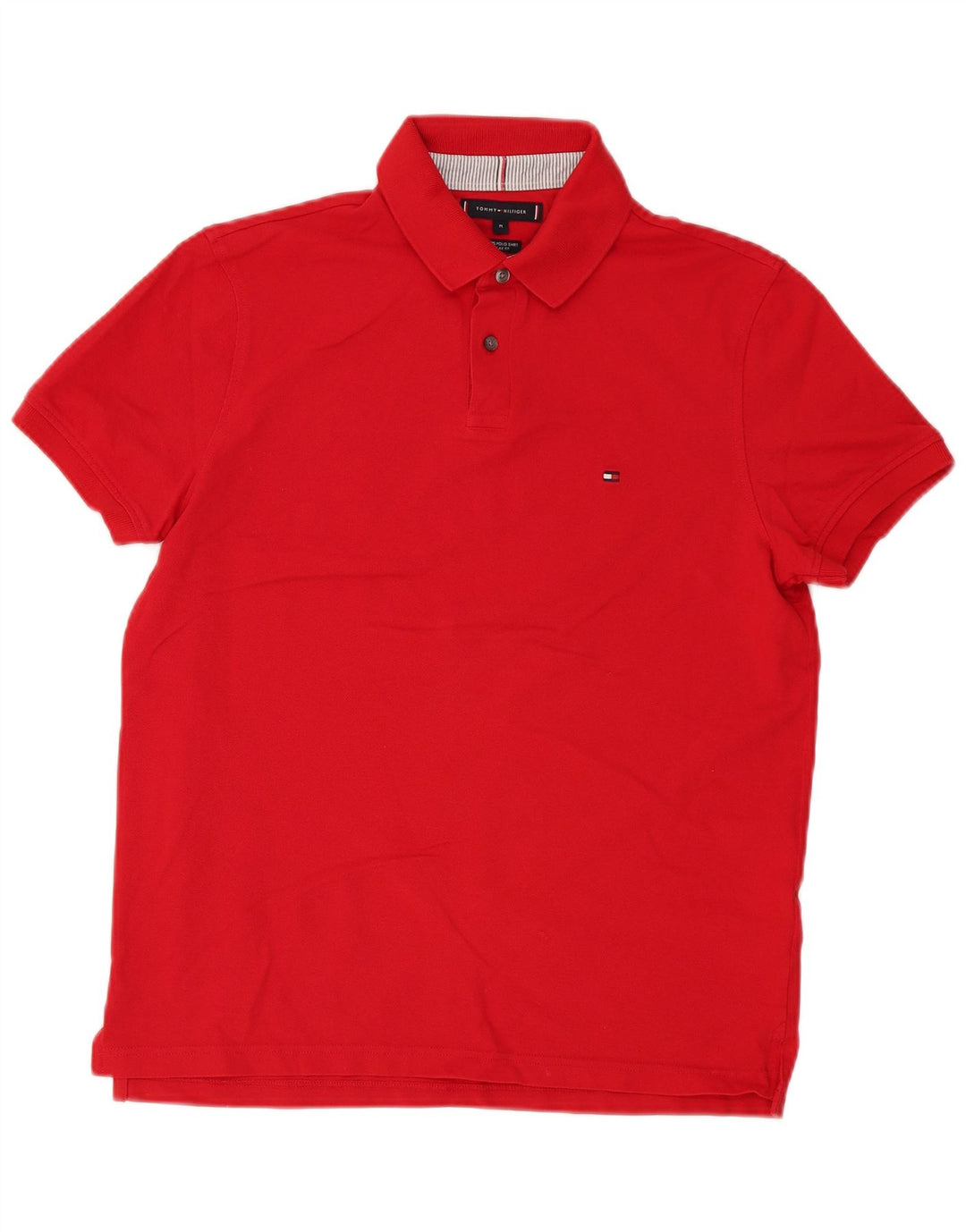 Tommy Hilfiger Polo Regular Fit Homme Rouge Moyen Coton