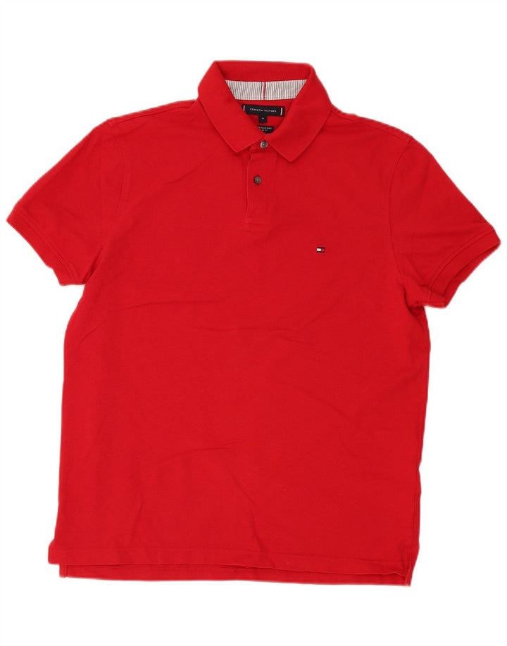 Tommy Hilfiger Polo Regular Fit Homme Rouge Moyen Coton