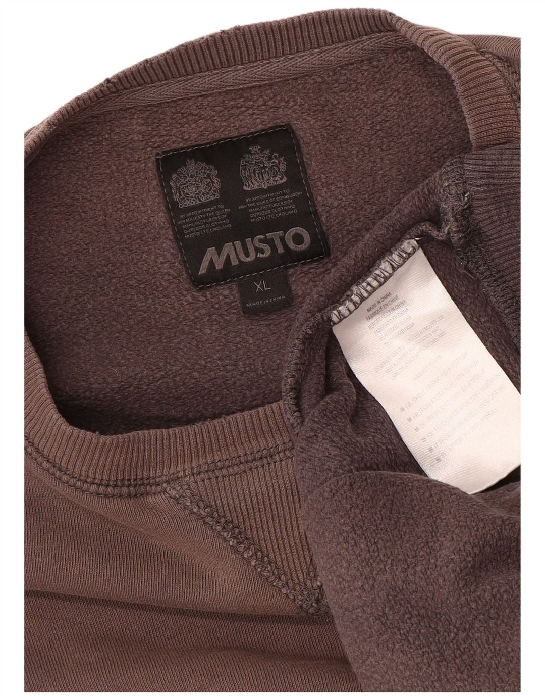 MUSTO Sweat-Shirt Homme XL Coton Bordeaux