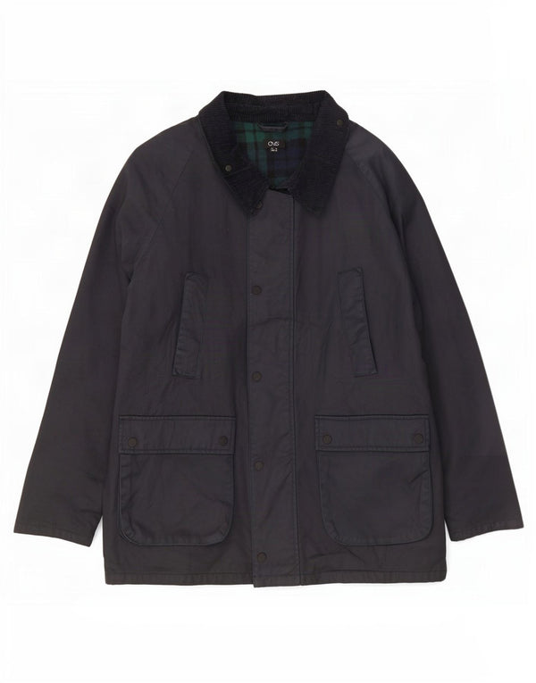 OVS Veste en coton ciré pour homme UK 42 XL Noir