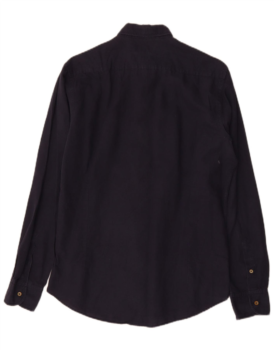 Massimo Dutti Chemise Homme Bleu Marine Moyen Coton