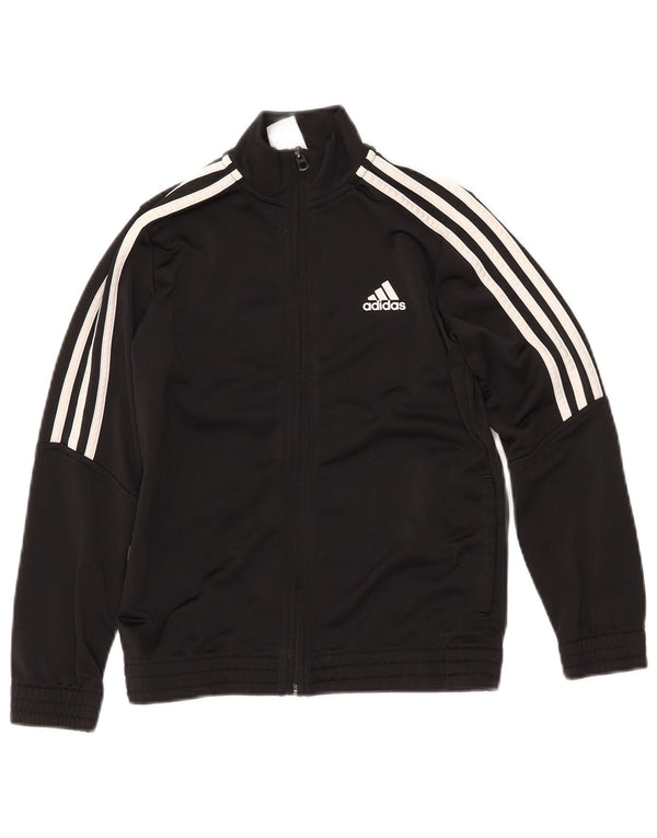 ADIDAS Veste de Survêtement Garçon 9-10 ans Noir Polyester