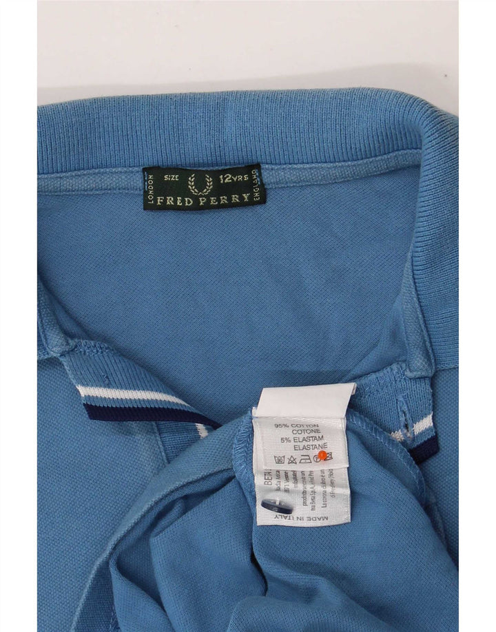 Fred Perry Polo Garçon 11-12 ans Bleu Coton
