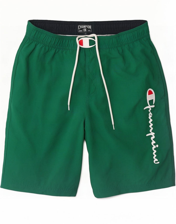 Champion Short de Bain Graphique Homme Petit Vert Polyamide