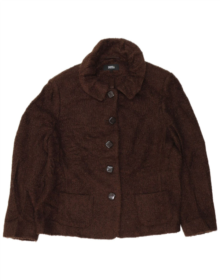 Marks & Spencer Pull Cardigan Femme UK 18 XL Acrylique Marron