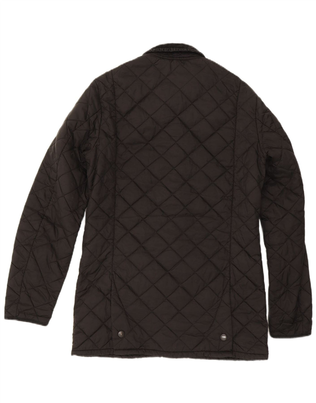 BARBOUR Mens Quilted Jacket UK 36 Small Black Polyester