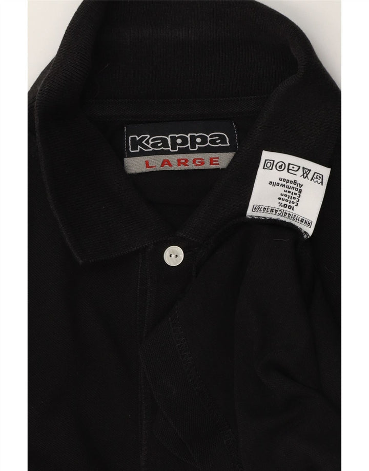 Kappa Polo Homme Grand Noir Coton