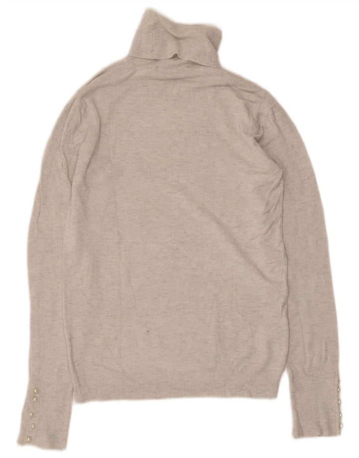 Zara Pull col roulé pour femme UK 12 Gris moyen