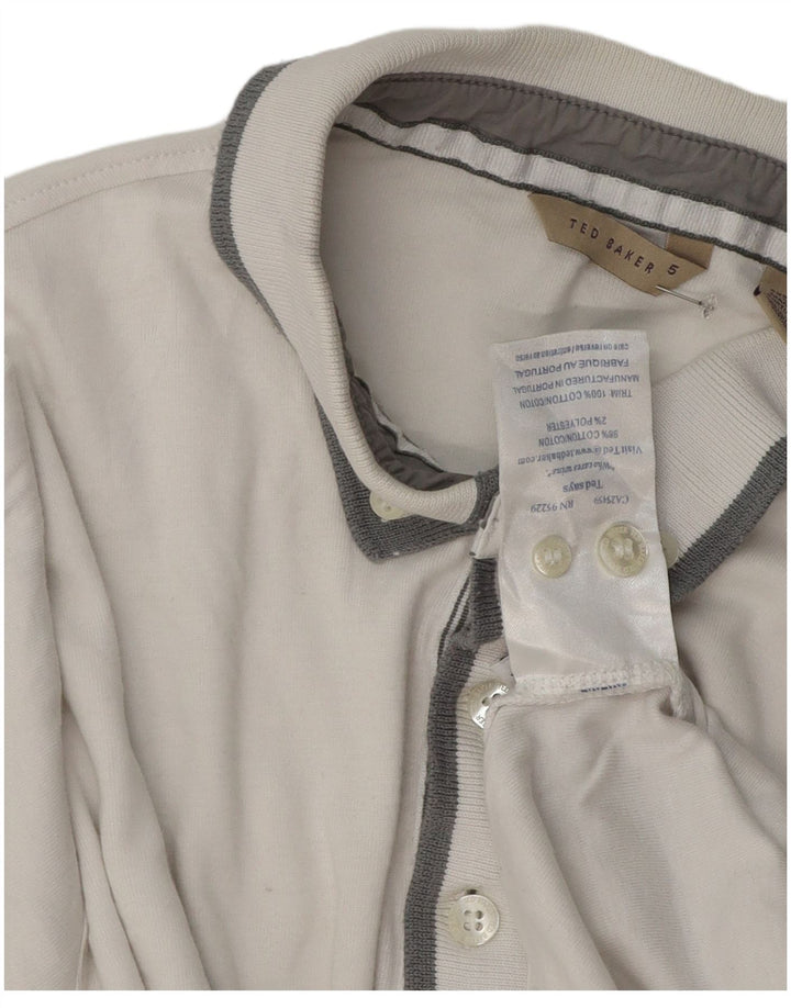 Ted Baker Polo Homme Taille 5 XL Coton Blanc