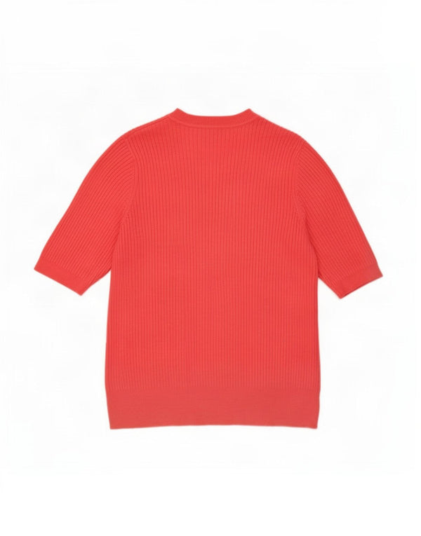 Marks & Spencer Pull à col rond pour femme UK 14 Large Rose