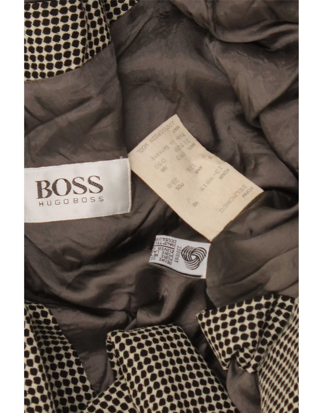Hugo Boss Veste blazer croisée pour femme IT 50 XL Gris tacheté