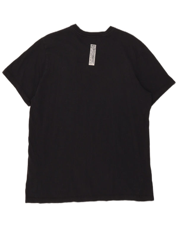 Nike Mens Swoosh Standard Fit Graphic T-Shirt Top Large Bleu Marine Coton